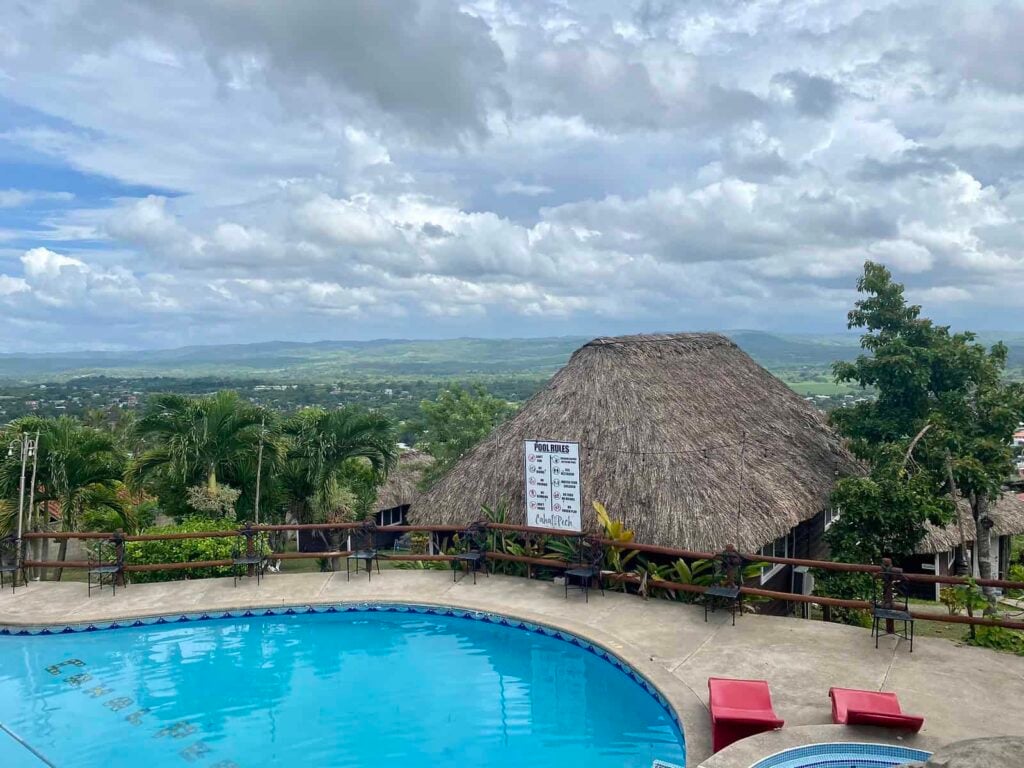 the view from cahal pech resort in san ignacio town, Belize
